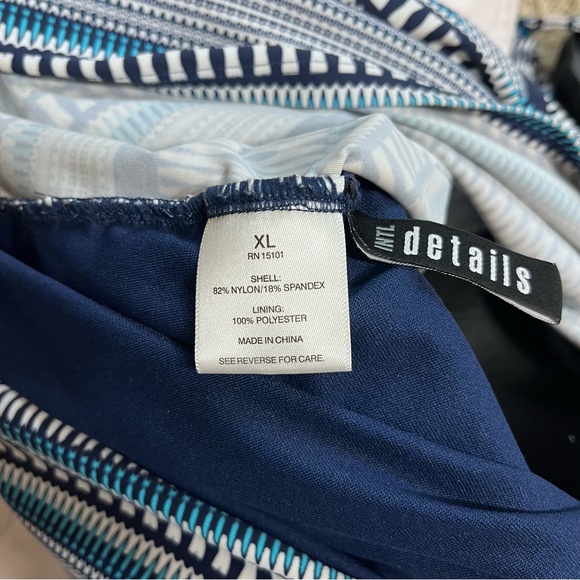 -🌼3/$30🌼intl Details Printed Tankini Swim Halter Top Size XL - Picture 15 of 16